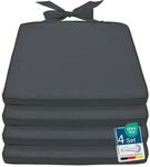 Beautissu 4er Set Stuhlkissen Outdoor Sitzkissen f&uuml;r Rattanst&uuml;hle Garten