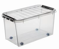 Orthex Clipbox Smart Store Classic 70, transparent mit Rollen 3530170