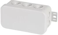 f-tronic 7340141 Feuchtraum-Abzweigkasten IP54, 85 x 44 x 40 mm, grau, E126,...