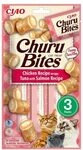 INABA Churu Bites, Katzenleckerlis mit Thunfisch und Lachs, 30g | Ohne Getreide und