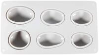 Rayher 36102000 Silikon-Gie&szlig;form Steine, 14,5x26 cm, Tiefe 3,5 cm, 6 verschiedene