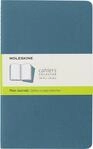 Moleskine Cahier Journal, Set 3 Notebooks with Plain Pages, Cardboard Cover with