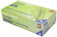 Style Apple by MED-COMFORT Apfelgr&uuml;ne Nitrilhandschuhe puderfrei 100 St&uuml;ck...