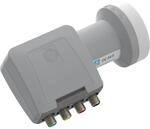 WISI Universal Quattro-LNB OC 04 E in Lichtgrau mit 40mm Feeddurchmesser f&uuml;r