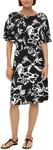 s.Oliver Midkleid mit All-Over-Print und Fl&uuml;gel&auml;rmel