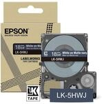 Epson Etikettenkassette, softes Beschriftungsband LK-4PAS grau auf pink, langlebiges