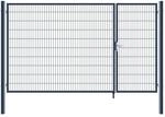 Home Deluxe - Doppelfl&uuml;gel Gartentor ADITUS - Anthrazit, 200 x 350 cm - inkl....