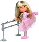 Simba Evi Love Ballet School, Puppe im s&uuml;&szlig;en Ballerinaoutfit mit Balletstange,