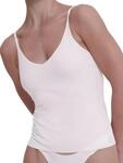 Sloggi Damen Zero Feel 2.0 Spaghetti Top, Silk White, L
