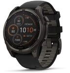 Garmin Fenix 8&ndash;47 mm, Solar, Saphir, Kohlegrau, DLC Titan mit...