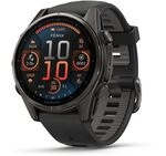 Garmin Fenix 8&ndash;43 mm, AMOLED, Saphir, Carbongrau, DLC Titan mit