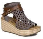 Blowfish Malibu Lorrah Damen-Sandalen aus Mikrofaser mit Keilabsatz, Kupferhaze, 40
