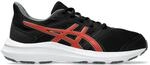 ASICS Jungen Jolt 4 Gs Sneaker, Schwarz Feuriges Rot, 35.5 EU