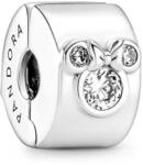 PANDORA DISNEY Charm Clip Mickey Mouse & Minnie Mouse silber Zirkonia 790111C01