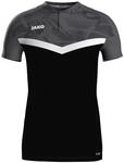 JAKO Iconic Poloshirt Herren & Damen Schwarz/Anthrazitt XL - Atmungsaktives Unisex