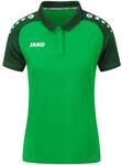 JAKO Damen Poloshirt Performance, Soft Green/Schwarz, 42