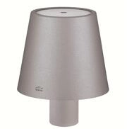 Cilio LED-Flaschenlampe LUCE grau, dimmbar, Touch-Sensor, &Oslash; 11 cm | Aufsatz f&uuml;r
