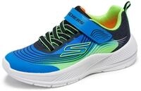 Skechers Jungen Microspec Advance Sneaker, Black Lime, 21 EU