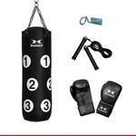 HAMMER Box-Set Sparring Professional - Boxsack Set, Gef&uuml;llt, 80 cm, nummeriert...