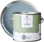 MissPompadour stumpfmatte Wandfarbe Blau mit Grau 1 L, f&uuml;r Innen | Edles Finish,