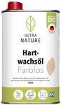 ULTRA NATURE Hartwachs&ouml;l 0,5L, Vegan, Bio, L&ouml;semittelfrei, Farblos,...