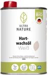 ULTRA NATURE Hartwachs&ouml;l 0,25L, Vegan, Bio, L&ouml;semittelfrei, Weiss,...