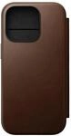 NOMAD Modern Leather Folio | f&uuml;r iPhone 16 Pro | Schutzh&uuml;lle aus Polycarbonat und
