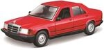 Bburago Mercedes 190E (1987): Modellauto im Ma&szlig;stab 1:24, T&uuml;ren beweglich, rot