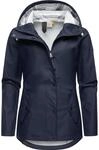 Ragwear Damen &Uuml;bergangsjacke Kurzmantel Regenjacke wasserdicht (Wassers&auml;ule: 4.000