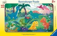 Ravensburger Puzzle Die kleinen Dinos - 15 Teile Puzzle ab 3
