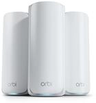NETGEAR Orbi 770 Serie WiFi 7 WLAN Mesh System, bis zu 540 m&sup2;, 3er Set | Bis zu 11