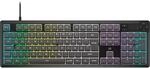 Corsair K55 Core RGB Gaming-Tastatur grau - Membran-Gaming-Tastatur mit