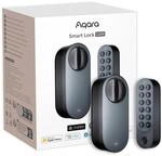 Aqara Smart Lock U200 mit Apple Home Key, Matter Over Thread, Schwarz | mit