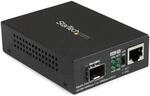 StarTech MCM1110SFP Gigabit Ethernet Glasfaser Medienkonverter mit offenem SFP