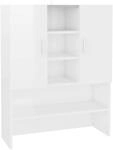vidaXL Waschmaschinenschrank 2 T&uuml;ren 9 F&auml;cher Badm&ouml;bel Badschrank Hochschrank