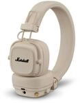 Marshall Major V Bluetooth Kopfh&ouml;rer, 100 Stunden Spielzeit &ndash; Cr&egrave;me