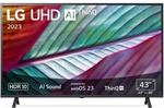 LG 43UR75006LK 109 cm (43 Zoll) UHD Fernseher (Active HDR, 60 Hz, Smart TV)