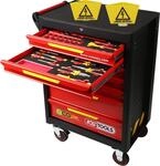 KS Tools 117.6144 Ecoline Werkstattwagen mit 42 isolierten Werkzeugen f&uuml;r...
