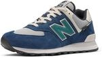 New Balance Unisex 574 Sneaker, Blue 400, 42 EU