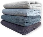 4L Textil Teo Hundebett Bezug Ersatzbezug waschbar Hundek&ouml;rbchen | 80x60 cm | Braun