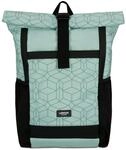 LARKSON Rolltop Rucksack Damen Gro&szlig; Mint - No 2 - Daypack f&uuml;r Schule, Uni, Fahrrad