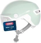ABUS Stadthelm HUD-Y ACE - stylischer Fahrradhelm mit Visier und magnetischem,