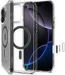 Spigen iPhone 16 Pro H&uuml;lle Ultra Hybrid T MagFit - Graphite | Kompatibel mit