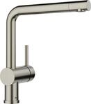 BLANCO LINUS | K&uuml;chenarmatur in satin platinum | Hochdruck | [11x26,6x28,2 cm] 