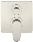 hansgrohe Fertigset Axor Citterio M UP-Wannen-Einhebelmischer, Edelstahl-Optik