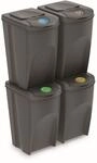 Prosperplast Sortibox M&uuml;lleimer M&uuml;lltrennsystem Abfalleimer Beh&auml;lter (4x35L,...