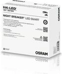 Osram H4 NIGHT BREAKER LED SMART +330% StVZO-Konforme Werkstatt Profi-Set 2St