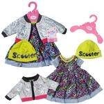 Baby Born E Scooter Outfit 43cm, Set f&uuml;r 43 cm Puppen mit Buntem Puppenkleid,...