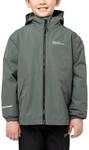 Jack Wolfskin Unisex Kinder Iceland 3in1, Slate Green/black, 128 EU