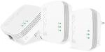 Strong - Powerline 600 Triple Set Mini - 3 Powerline-Adapter 600 Mbps -